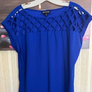 Express Royal Blue Sleeveless Top. Size Medium